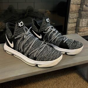 Nike KD‎ 10 Oreo Shoes Men's Size 10.5. Black/White 897815-001